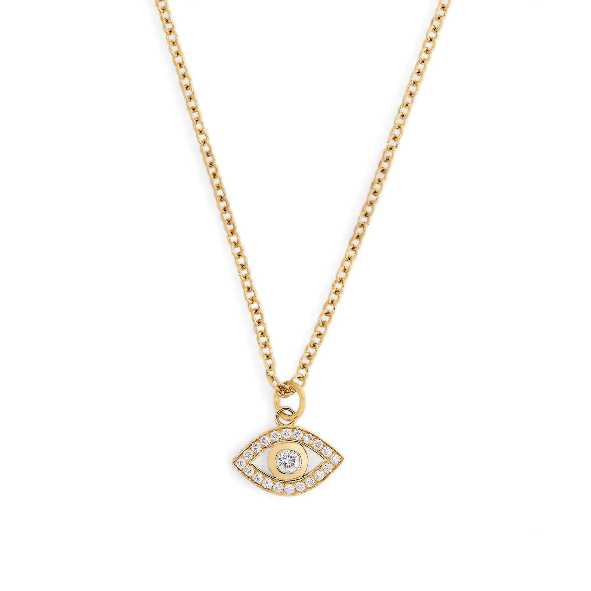 Eye charm necklace