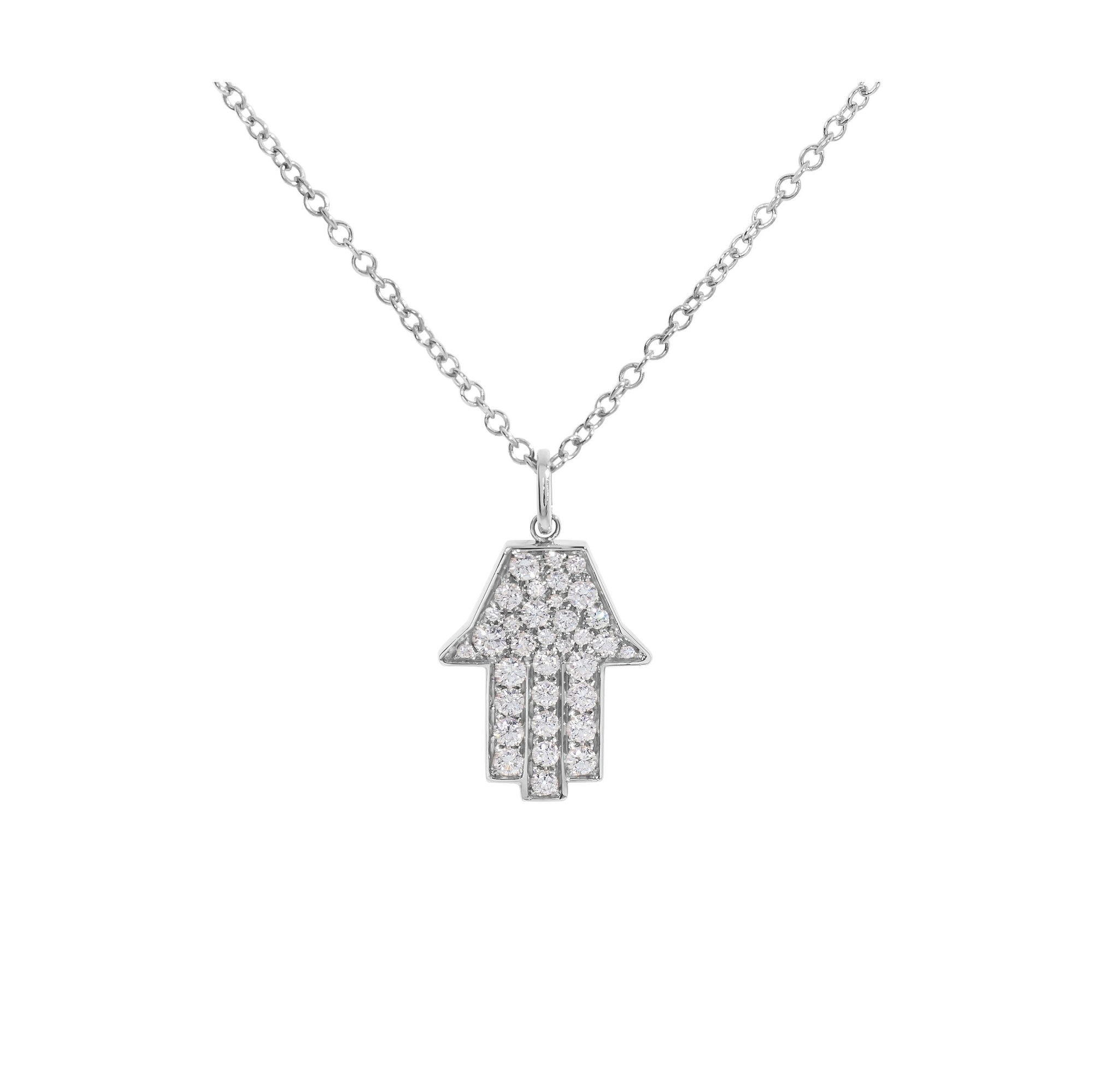 Medium Hamsa Necklace in 18K Gold