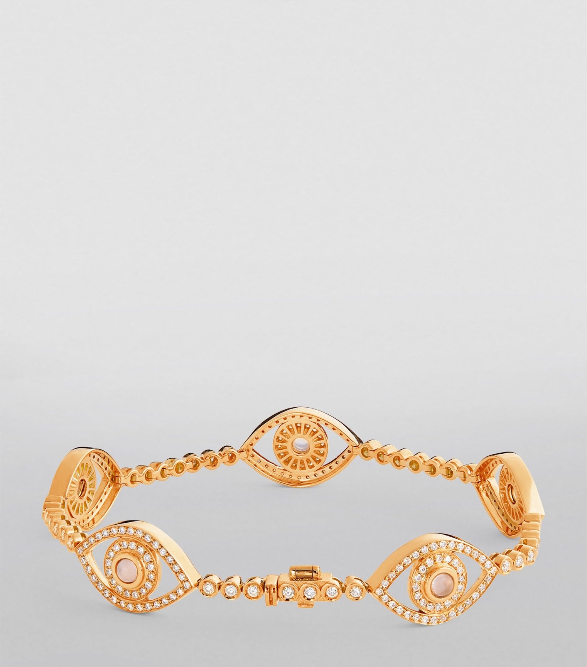 Five Mini Eyes Tennis Bracelet