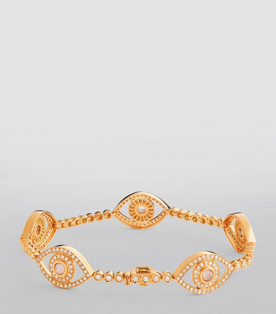 Five Mini Eyes Tennis Bracelet