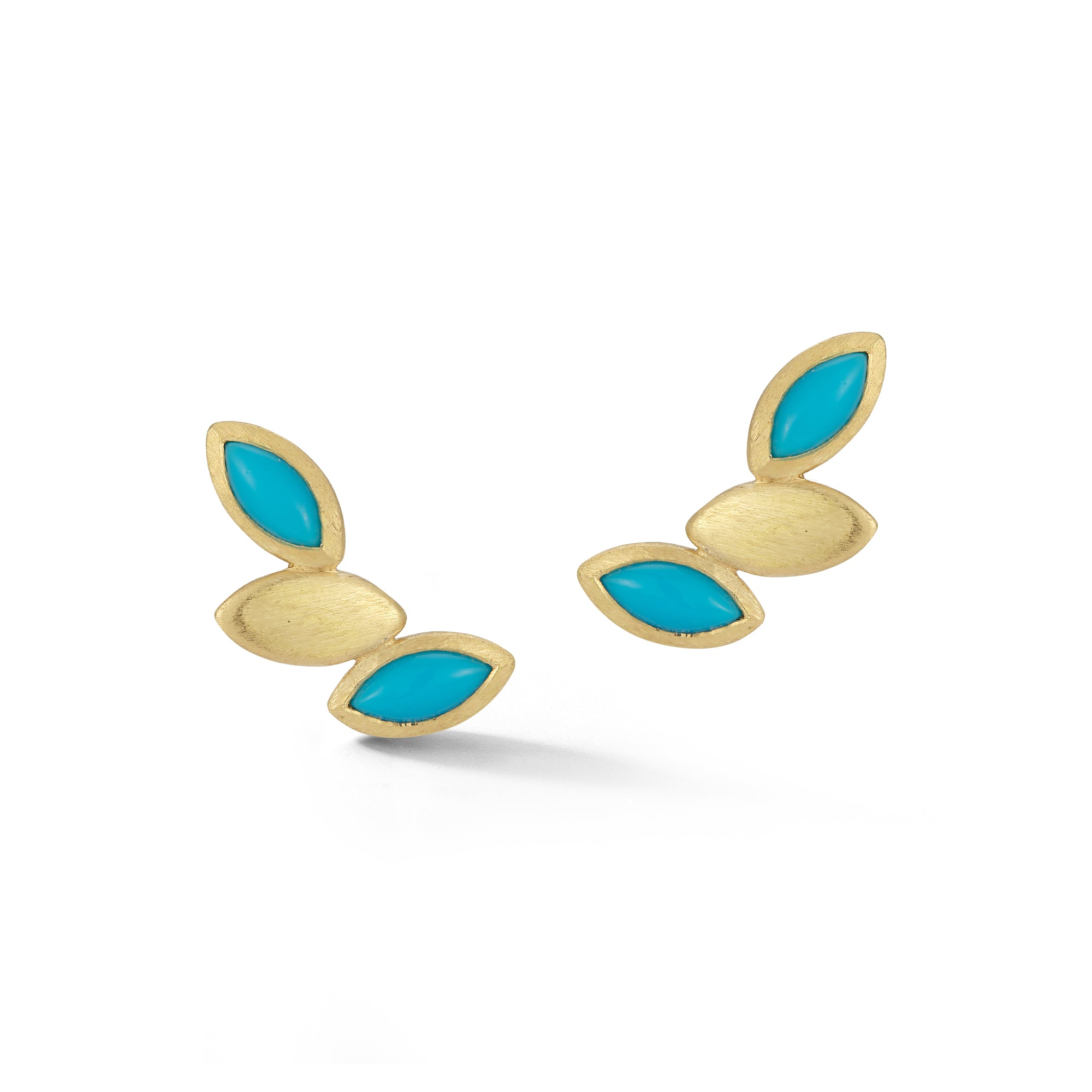 Three Navette Earrings
