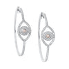 Mini Eye Hoop Earrings