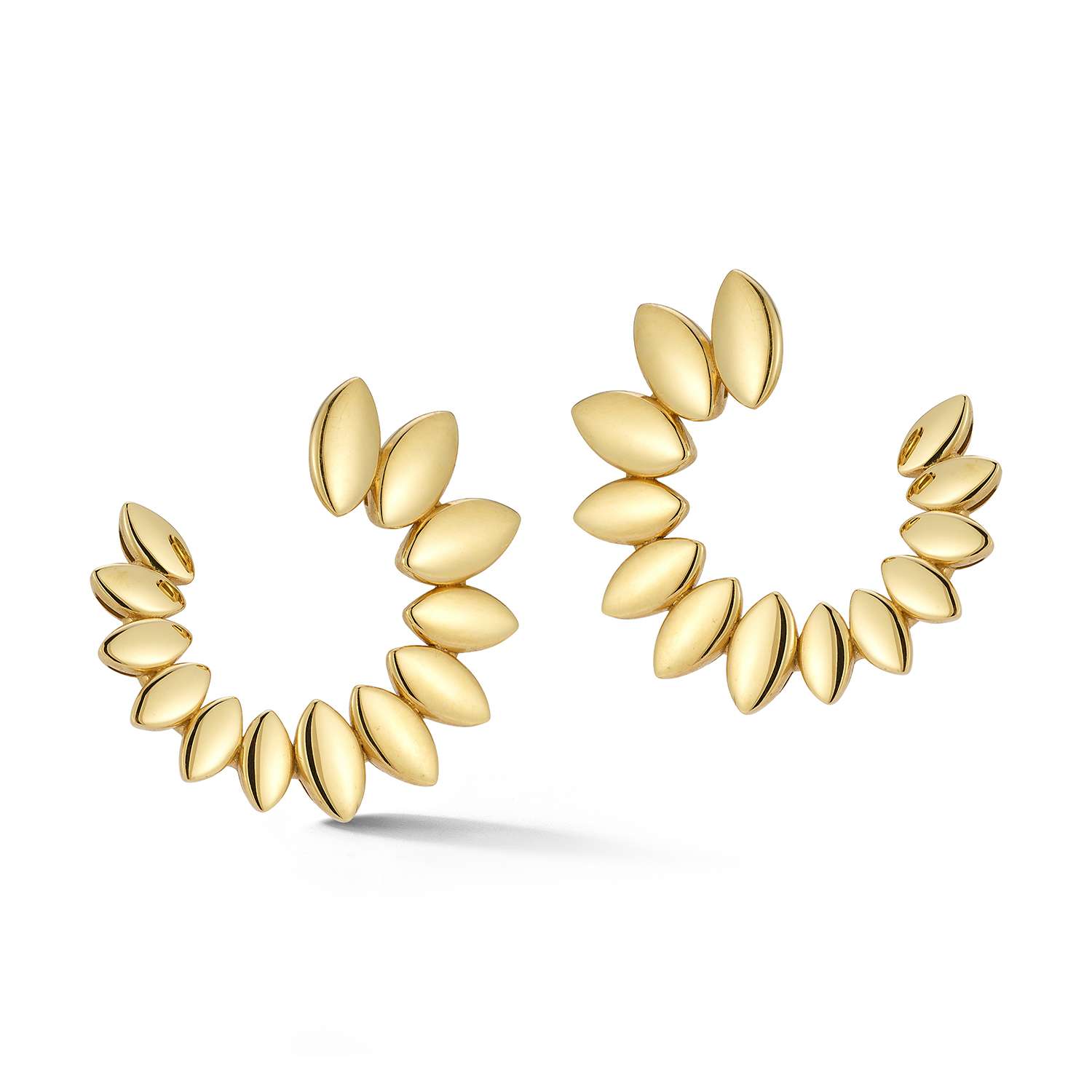 Navette Hoop Earrings