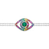 Eye Bracelet on a Double Chain