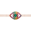 Eye Bracelet on a Double Chain