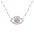 Eye Necklace with White Diamonds