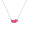 Neon Pink | SS White Rhodium