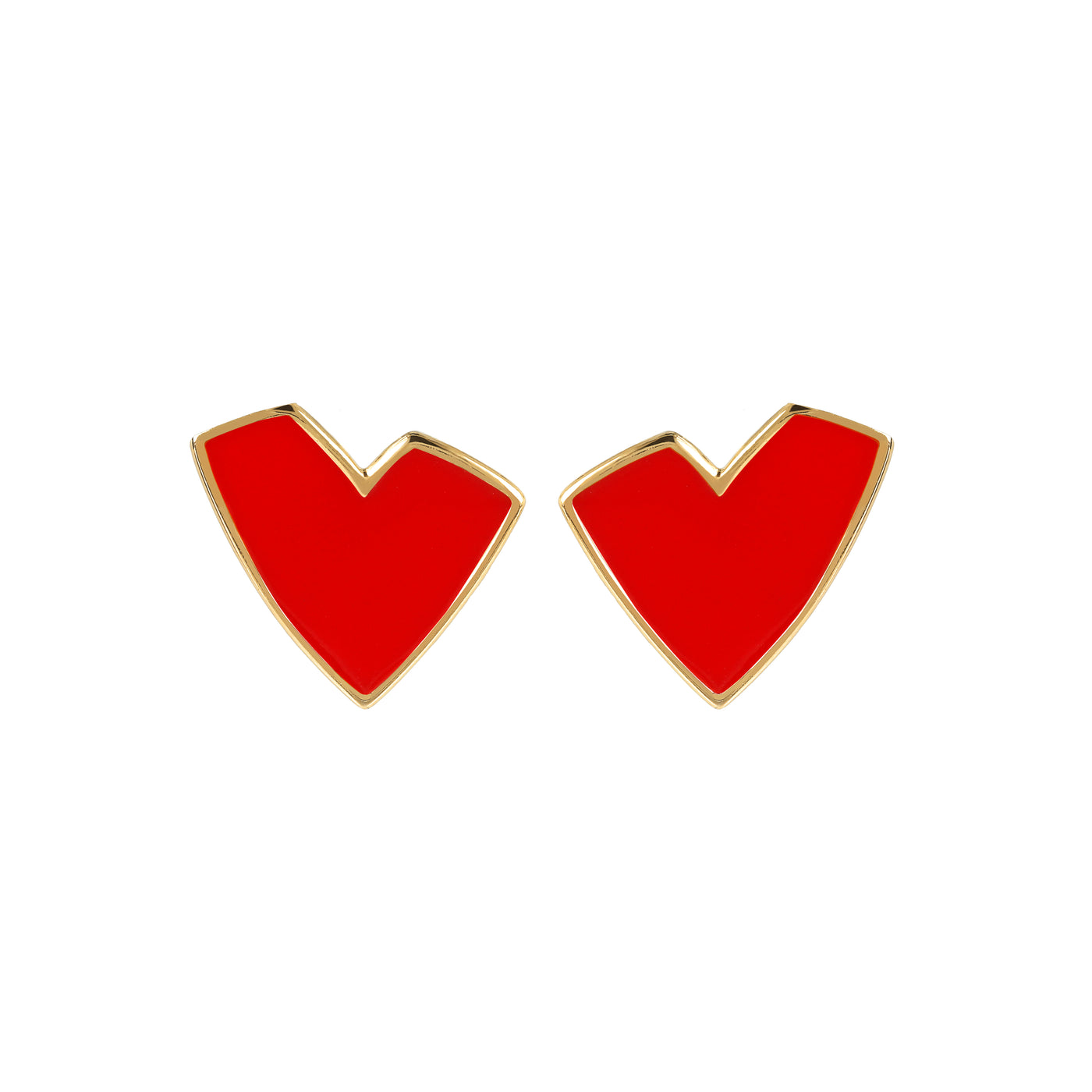 Small Heart Stud Earrings