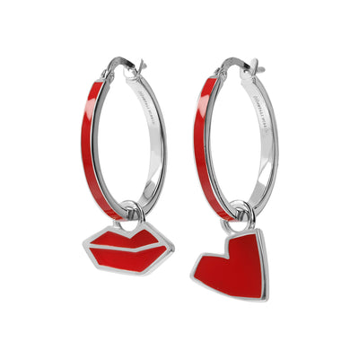 Red | SS White Rhodium
