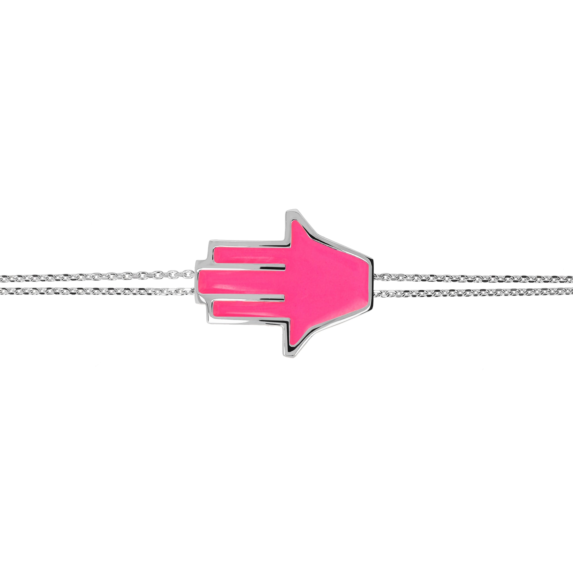 Neon Pink | SS White Rhodium