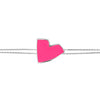 Neon Pink | SS White Rhodium