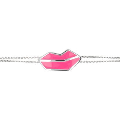 Neon Pink | SS White Rhodium