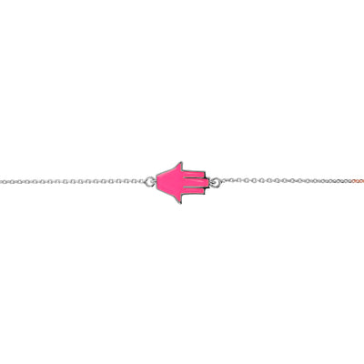 Neon Pink | SS White Rhodium
