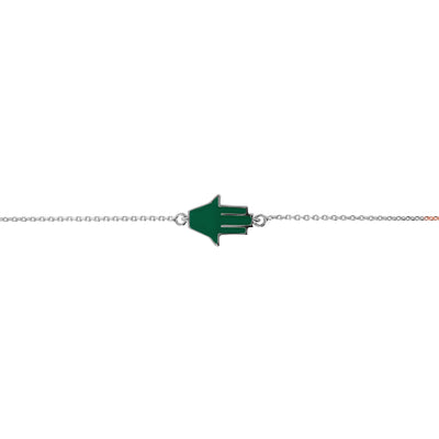 Green | SS White Rhodium