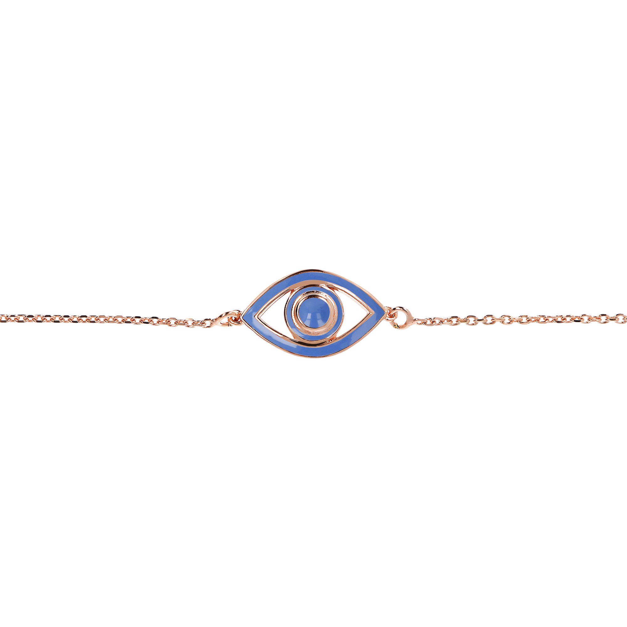 Medium Blue | SS Rose Gold Clad