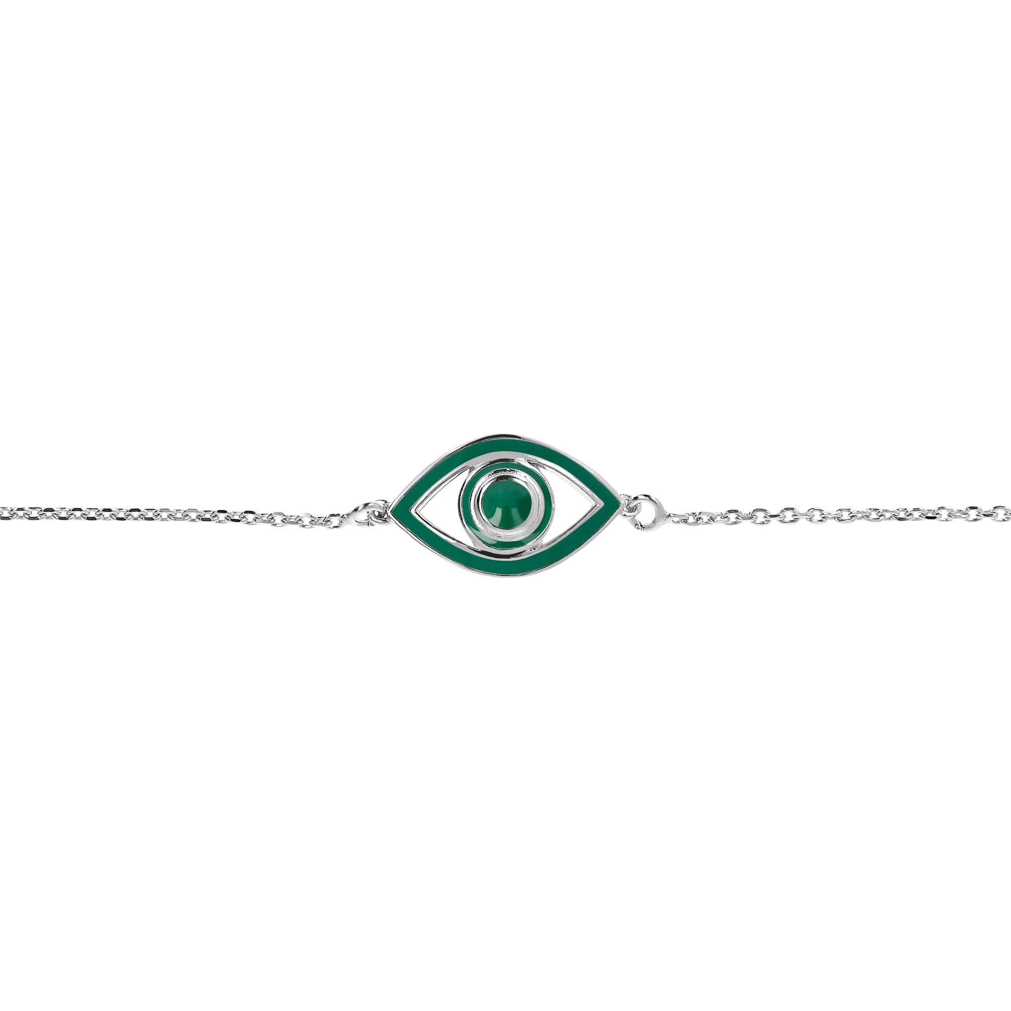 Green | SS White Rhodium