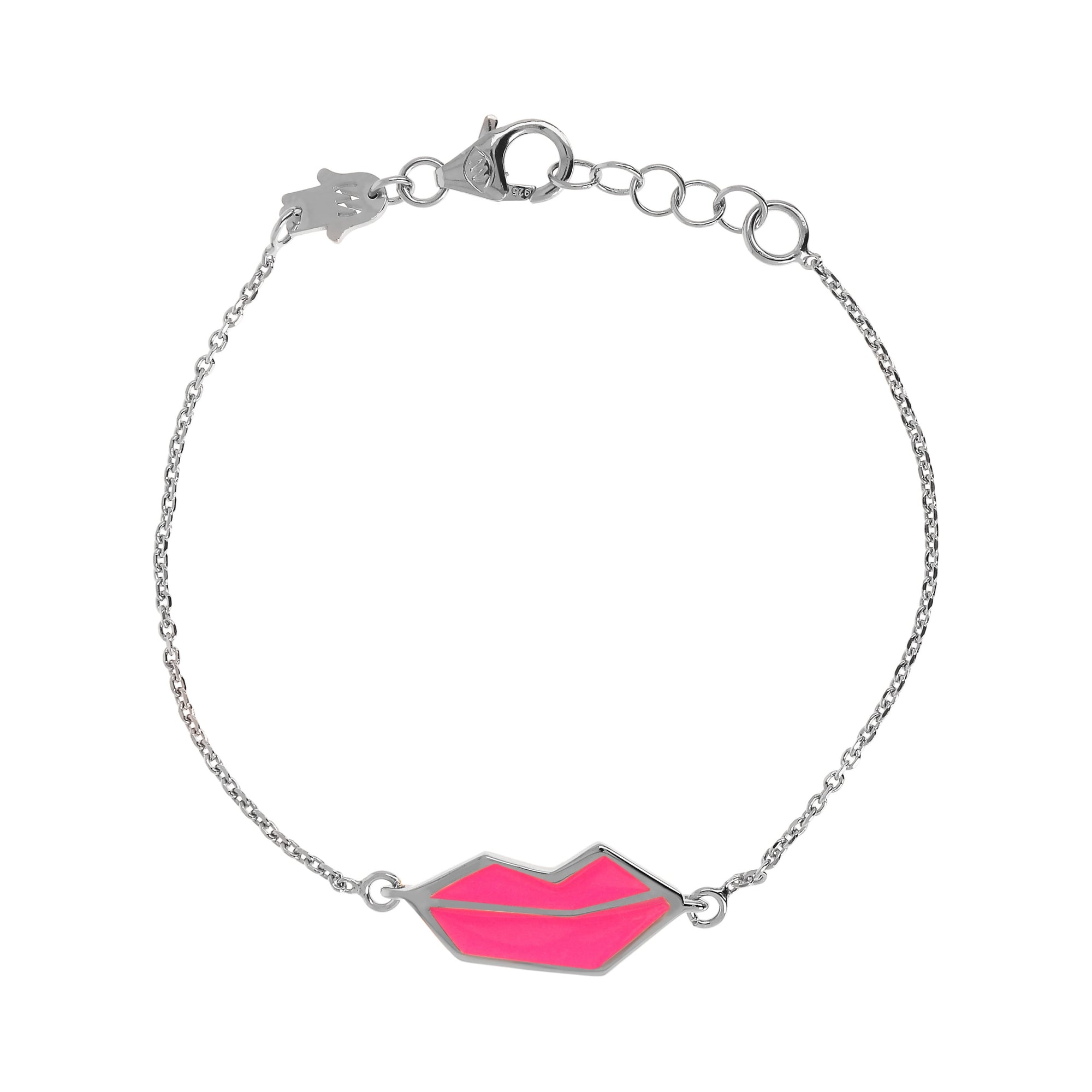 Neon Pink | SS White Rhodium