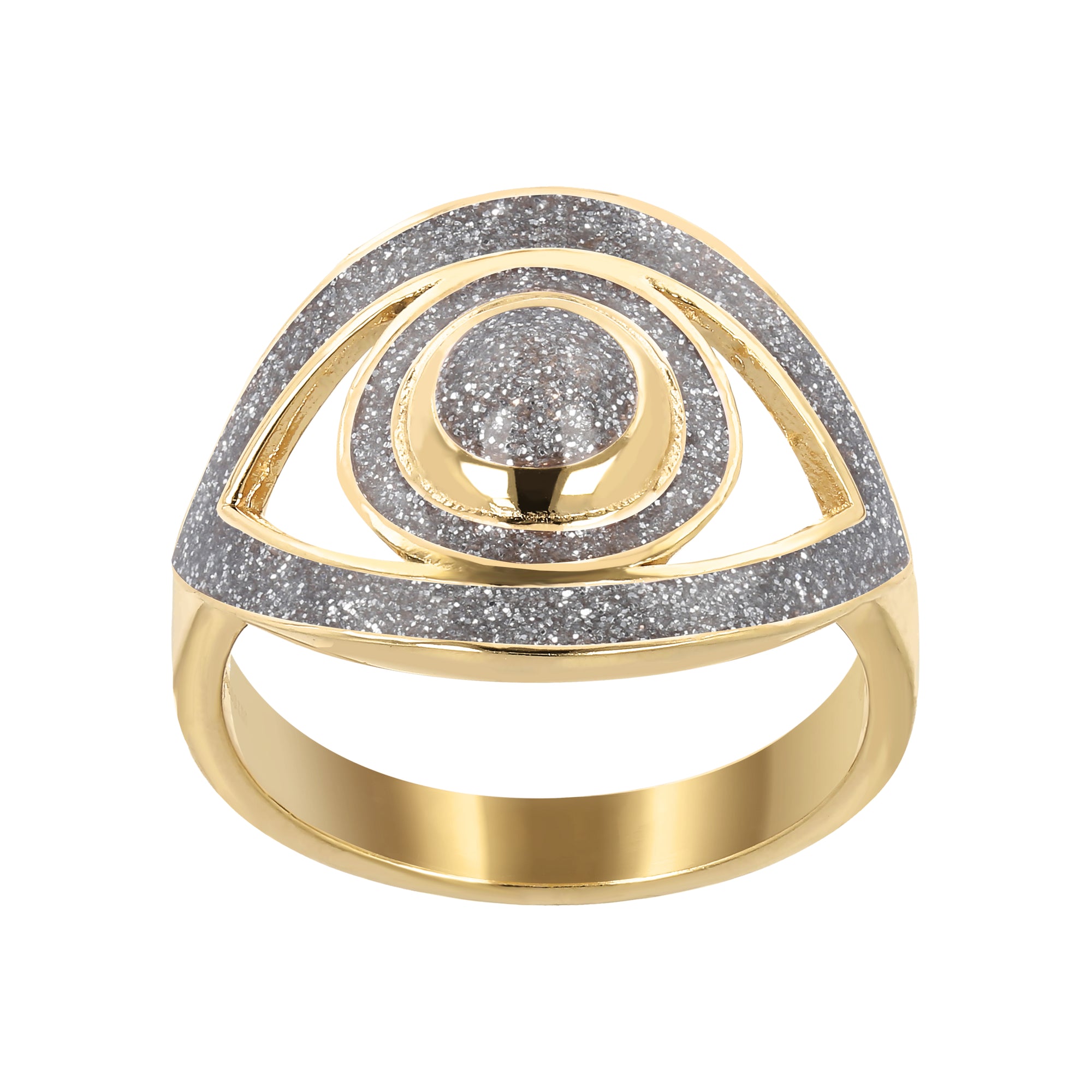 Silver Glitter | SS Yellow Gold Clad